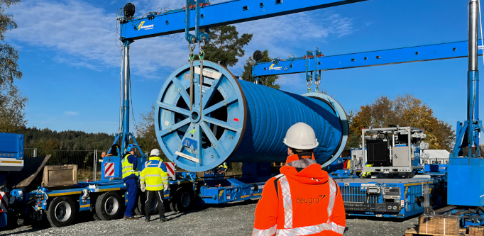 deugro Delivers Cable Drums for Germany's Green Grid
