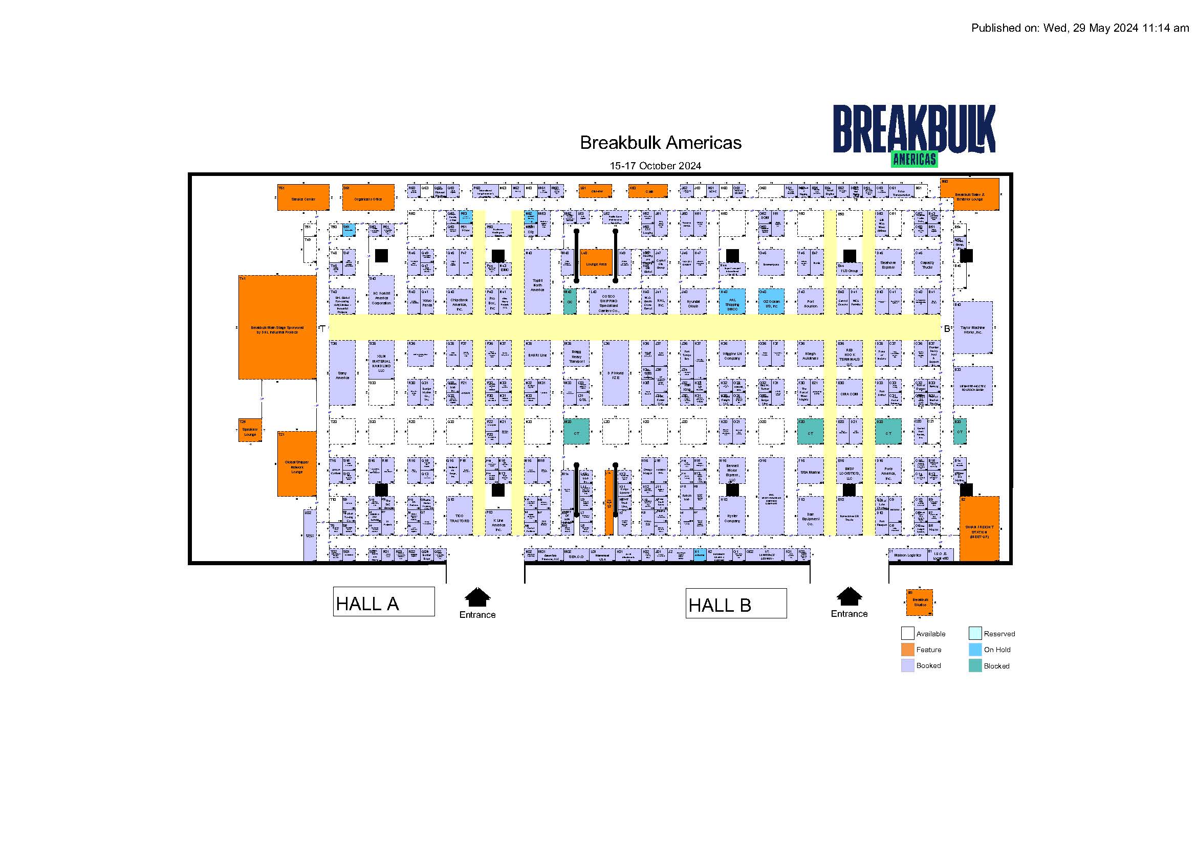 Floor Plan Breakbulk Americas