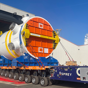 Nuclear caption: Osprey transports reactor for Hinkley Point C NPP, UK. Credit: Osprey