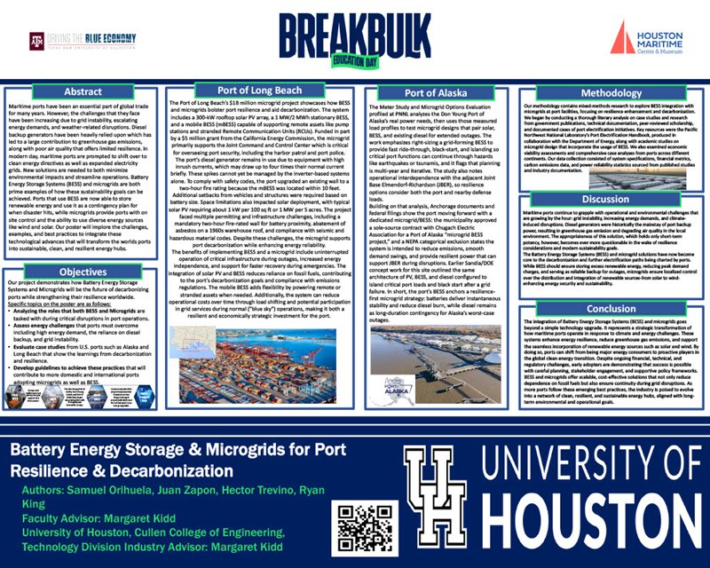 Battery Energy Storage & Microgrids for Port Resilience & Decarbonization