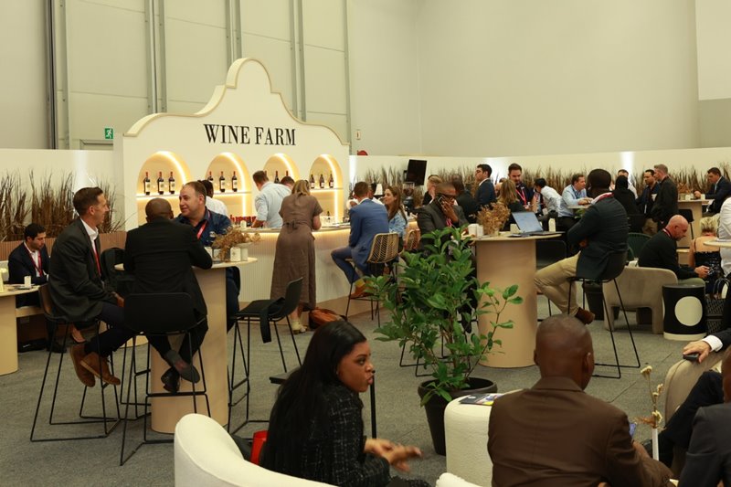 Happy Hour at the Mining Indaba Wine Farm