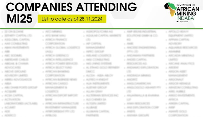 Companies Attending MI25