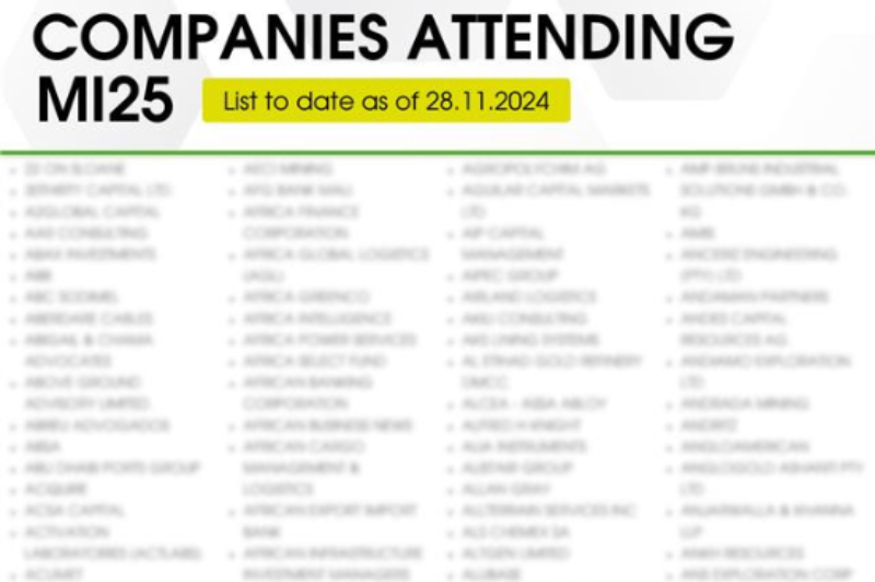 MI25 Companies Attended