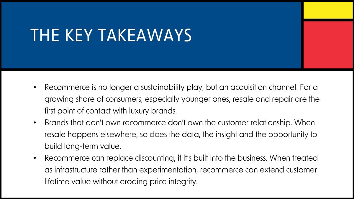 Recommerce and the New Customer Relationship